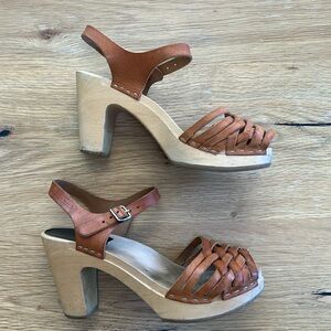 Swedish Hasbeens platform sandals
